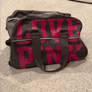 PINK Victoria’s Secret duffle bag on wheels